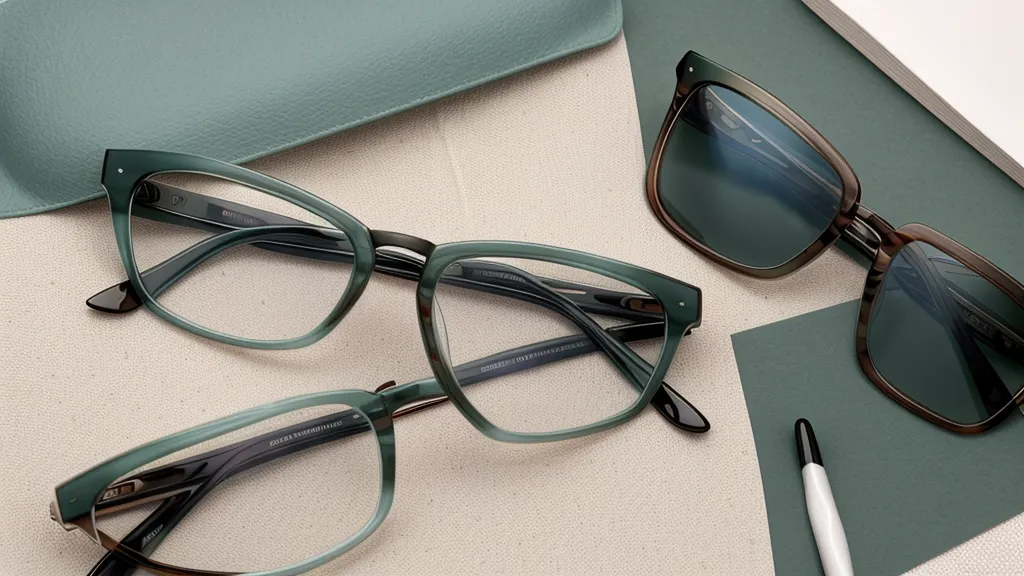 Close-up of a 1.67 high-index lens showing the subtle green anti-reflective coating.