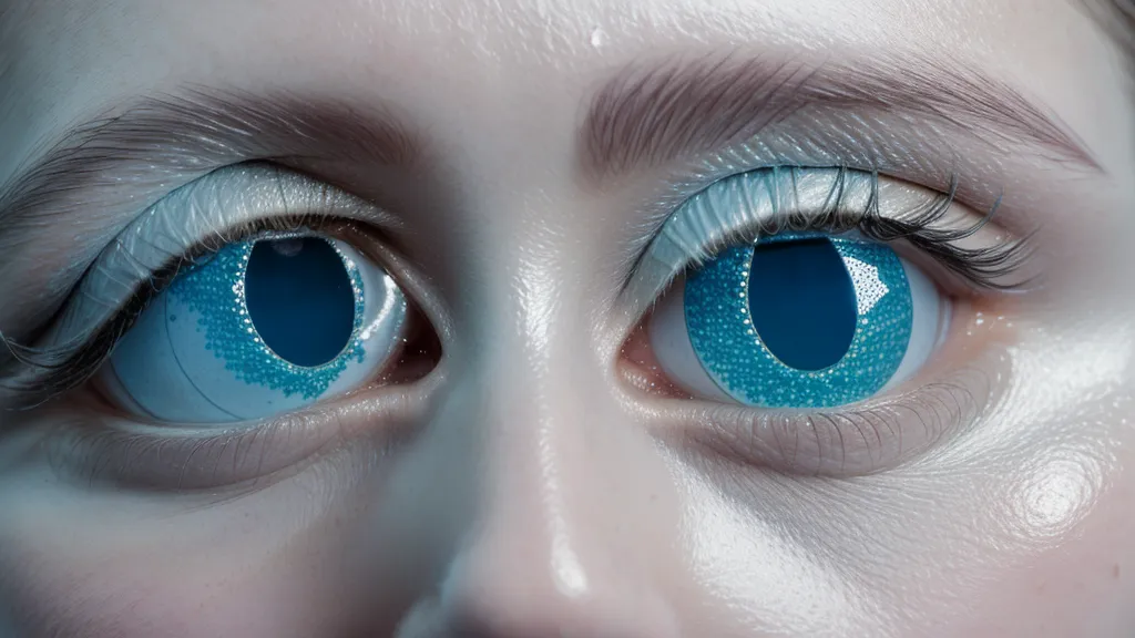 A single daily contact lens blister pack propped beside a monitor mid-manuscript, the kind of daily disposable lens routine built for long screen-work shifts.