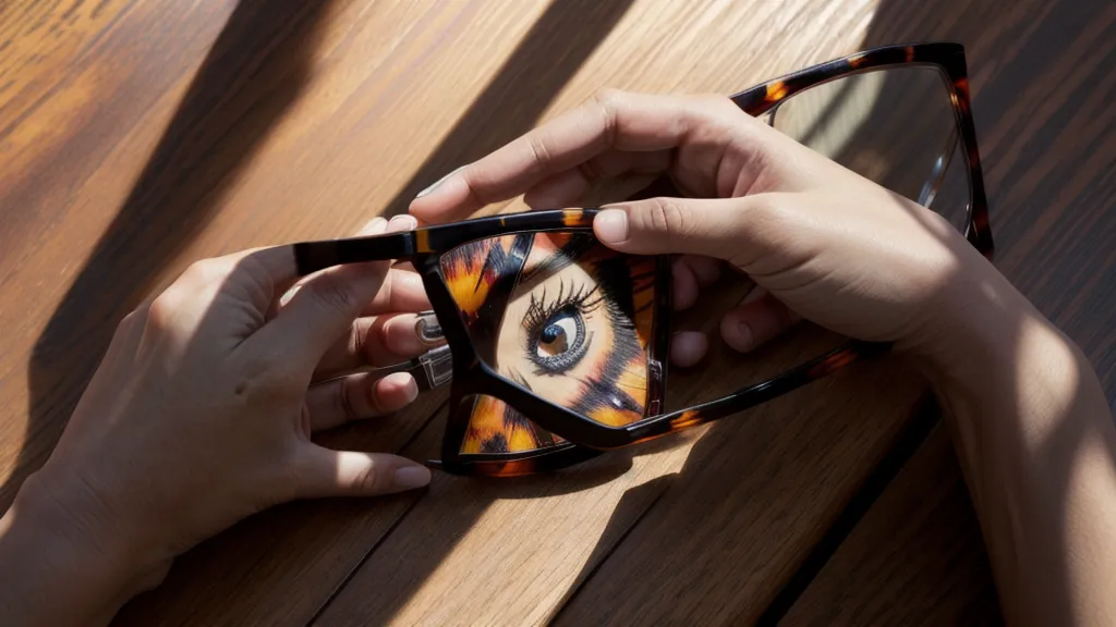 Hands gently adjusting the temple of a tortoiseshell acetate frame.