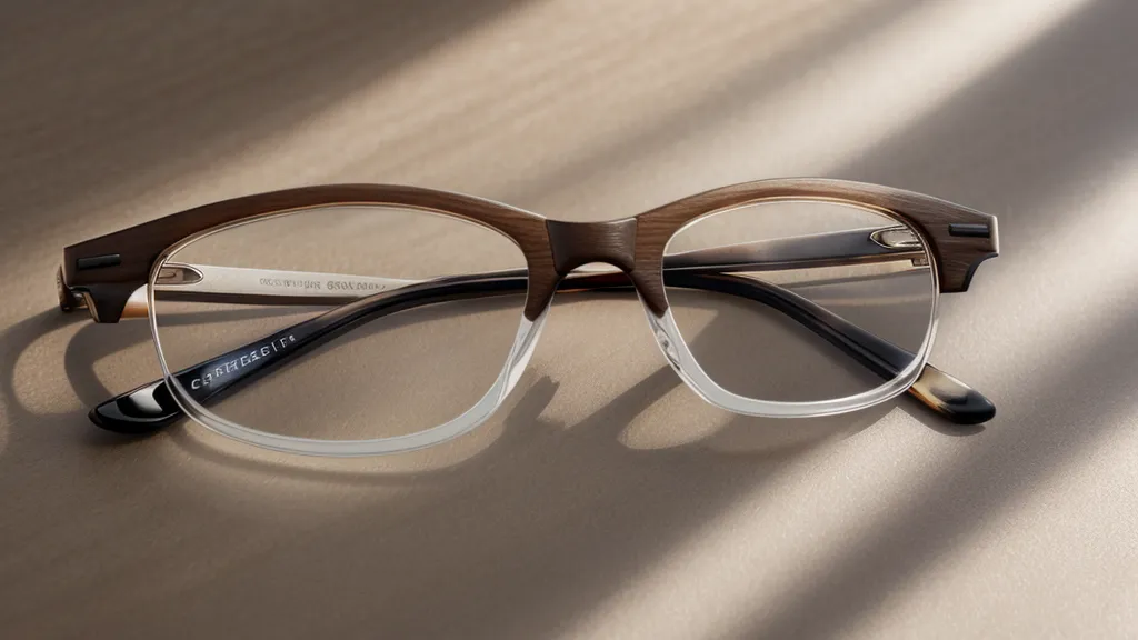 Comparison of high-index 1.67 lens thickness against a standard lens.