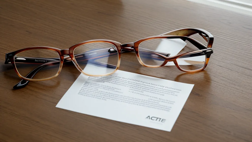 A PerfectLens shipping mailer and contact lens boxes on a wooden table.