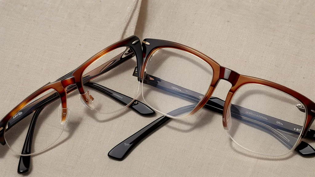 Comparison of lens thickness between standard 1.50 and high-index 1.67 lenses.