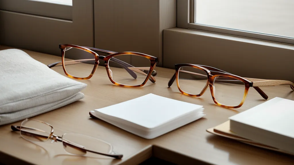 Stacked 90-pack contact lens boxes next to a closed laptop.